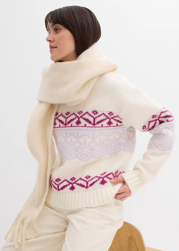 Maglione norvegese oversize, bonprix