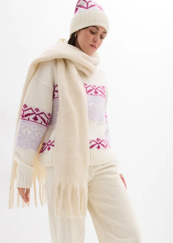 Maglione norvegese oversize, bonprix