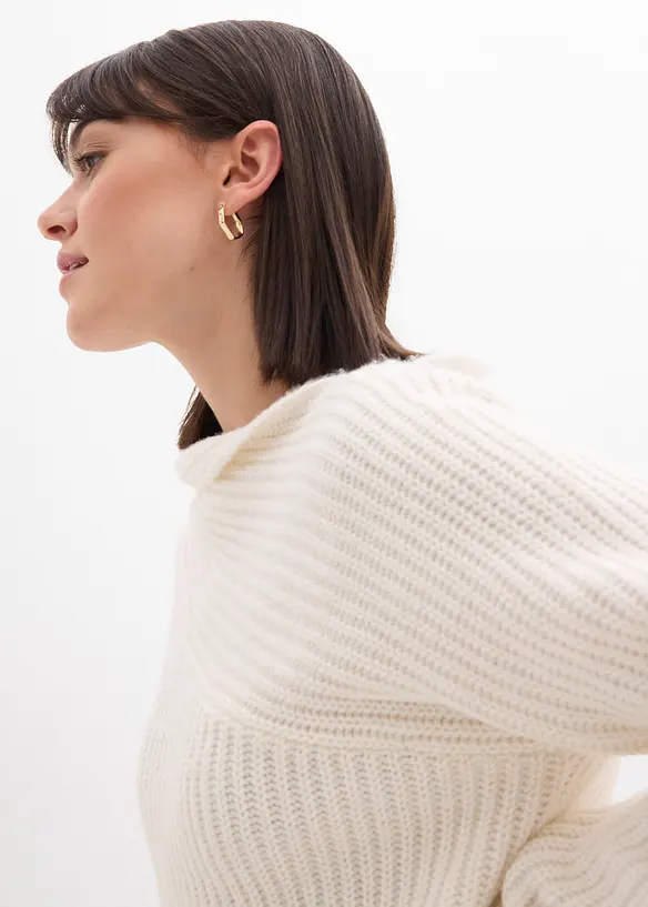 Maglione oversize a coste, bonprix