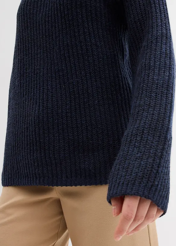 Maglione oversize a coste, bonprix