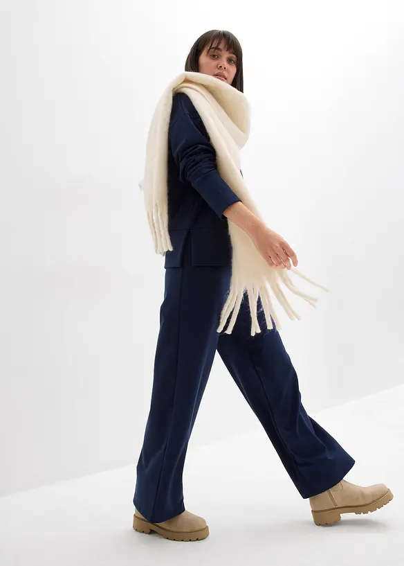 Felpa con cappuccio in morbido punto di Roma, bonprix