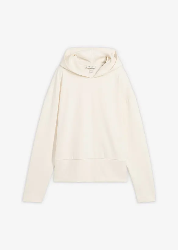 Felpa con cappuccio in morbido punto di Roma, bonprix