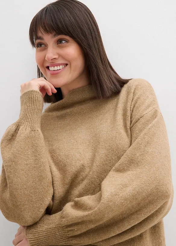 Abito in maglia melange, bonprix