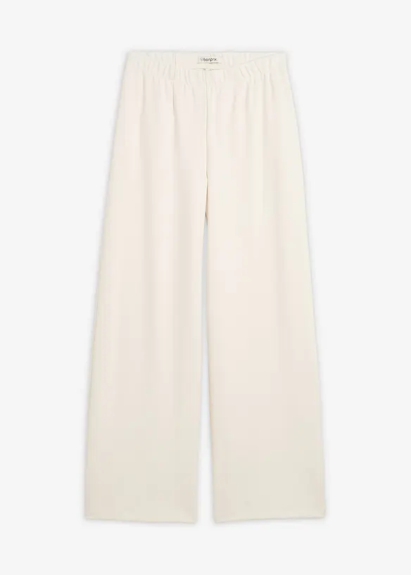 Pantaloni larghi in morbido punto di Roma, bonprix