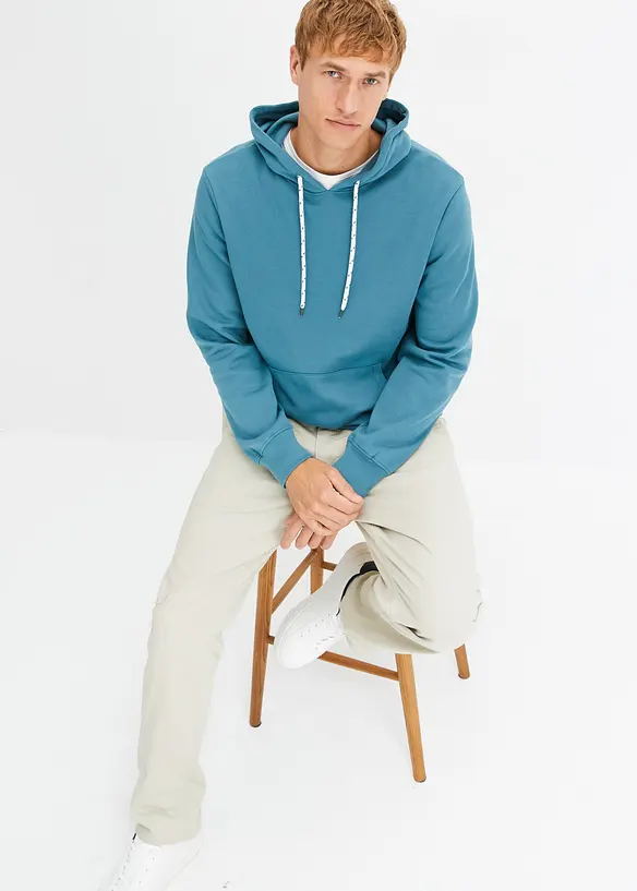 Felpa con cappuccio e taglio comfort, bonprix