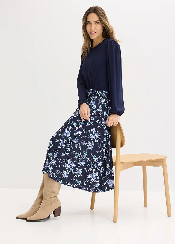 Abito in jersey di misto viscosa, bonprix