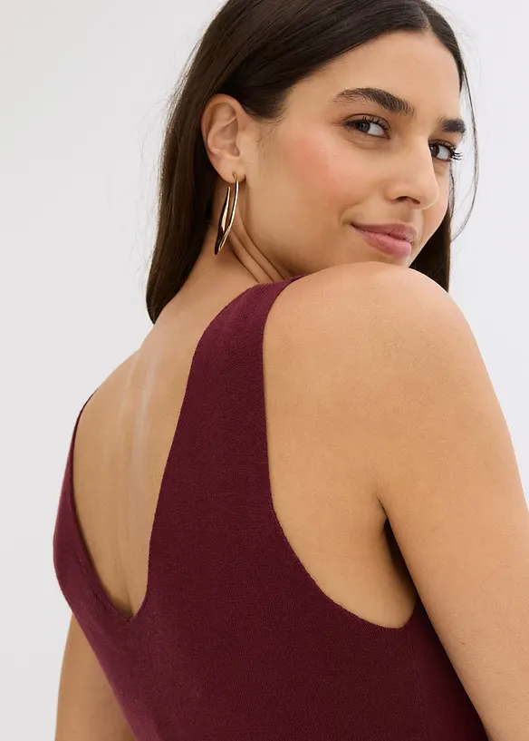 Abito in maglia e maglione abbinato (set 2 pezzi), bonprix