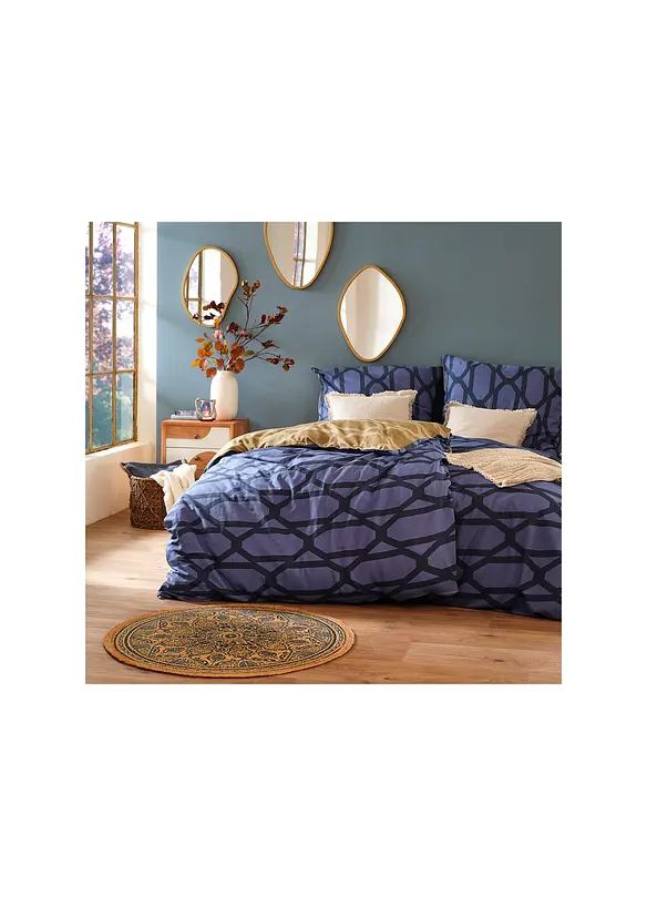 Biancheria da letto double-face in misto cotone, bonprix