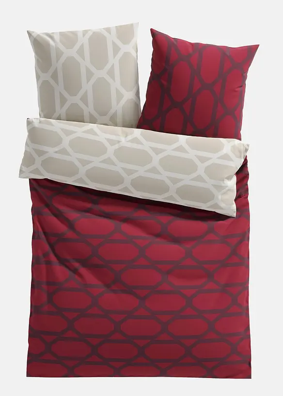 Biancheria da letto double-face in fantasia grafica, bonprix