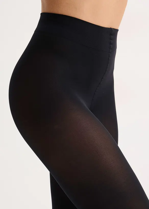 Leggings velati 50 den con fascia comoda in vita (pacco da 2), bonprix