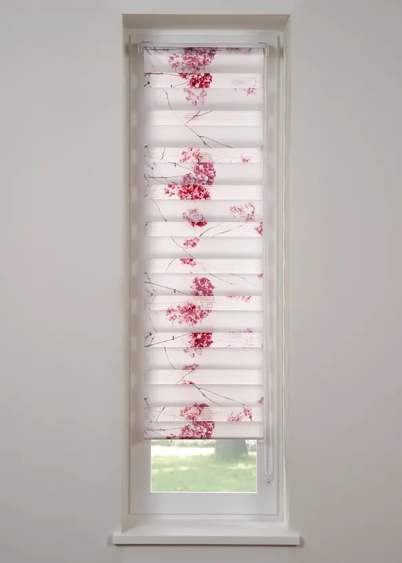 Tenda a rullo doppia con fiori, bonprix