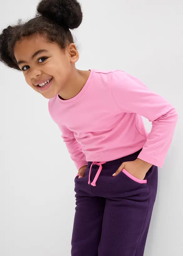 Pantaloni da jogging in pile, bonprix