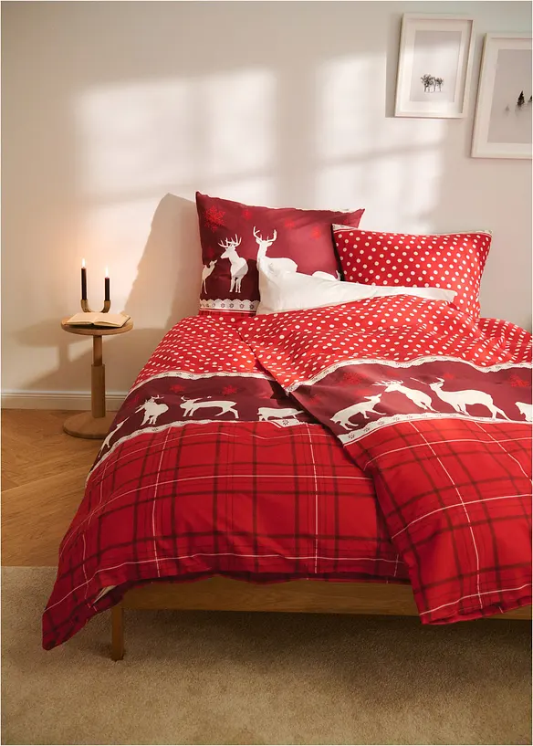 Biancheria da letto con renne, bonprix
