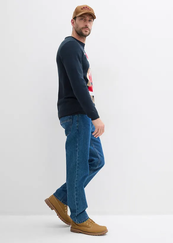 Maglione natalizio in filato fine, bonprix