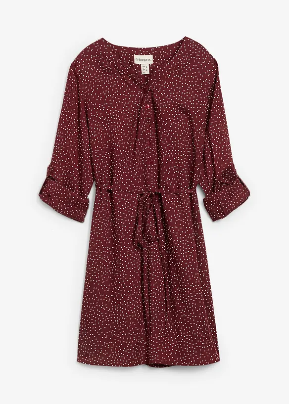 Abito chemisier pr&eacute;maman / da allattamento in viscosa fluente, bonprix