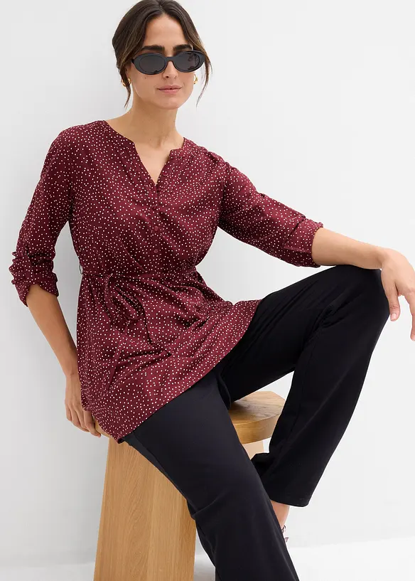 Abito chemisier pr&eacute;maman / da allattamento in viscosa fluente, bonprix