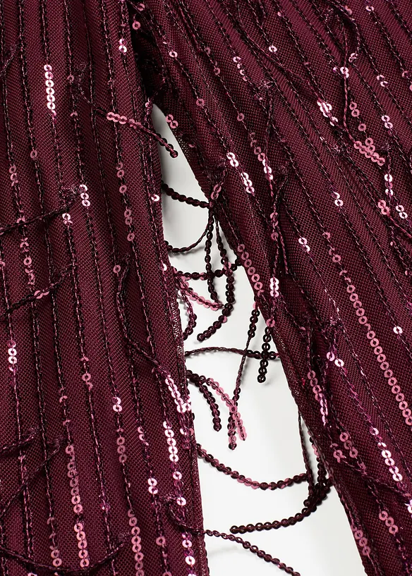 Pantaloni con paillettes e frange, bonprix