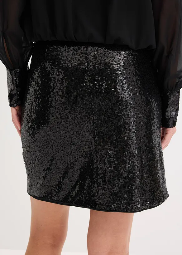 Minigonna con paillettes, bonprix