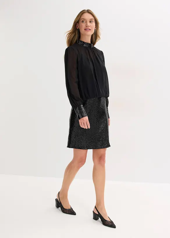 Minigonna con paillettes, bonprix