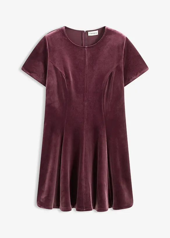 Miniabito in velluto morbido, bonprix