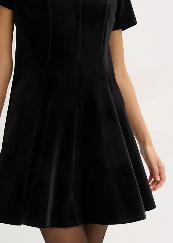 Miniabito in velluto morbido, bonprix