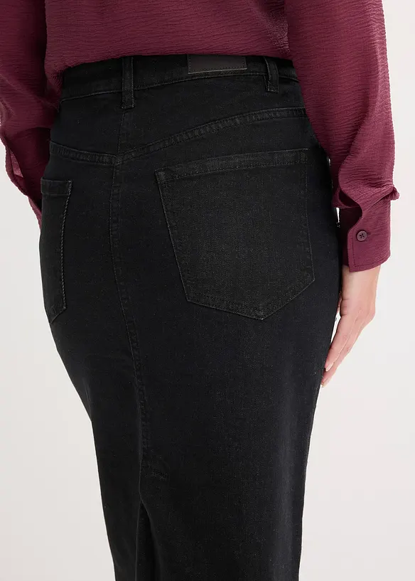 Gonna di jeans con strass, bonprix