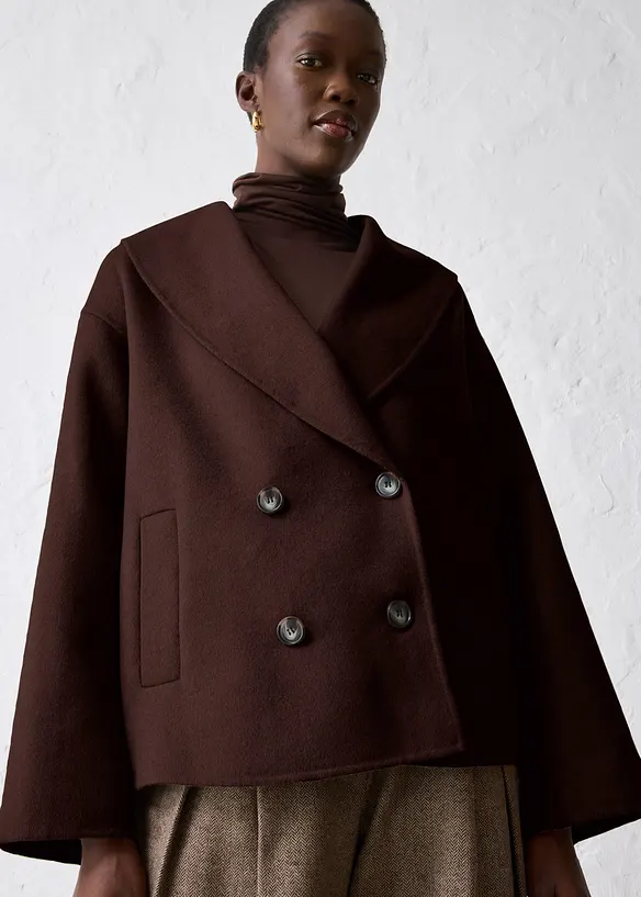 Giacca oversize in morbido misto lana, bonprix