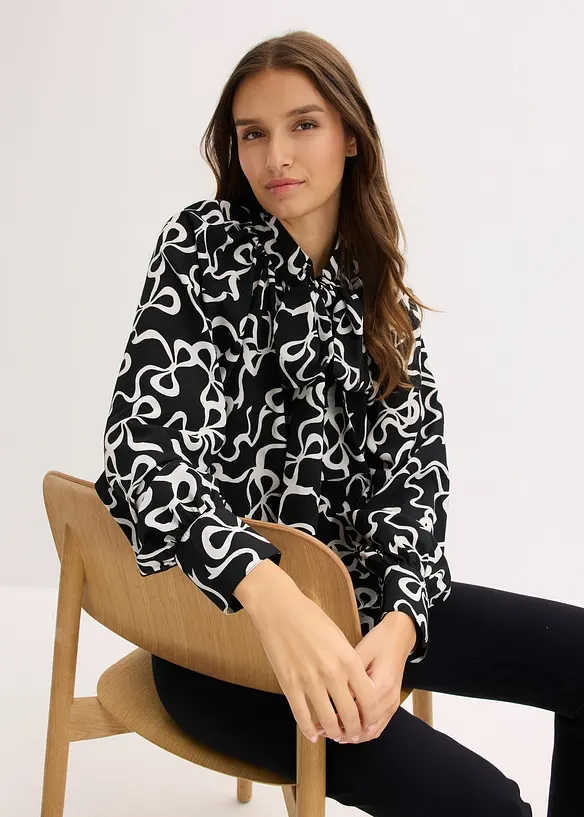 Camicetta con fiocco, bonprix