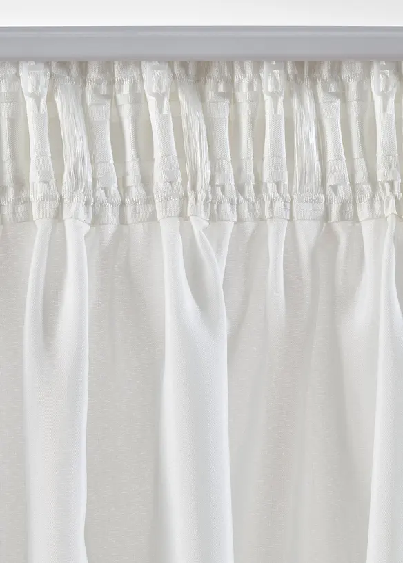 Tenda semitrasparente in materiale riciclato (pacco da 2), bonprix