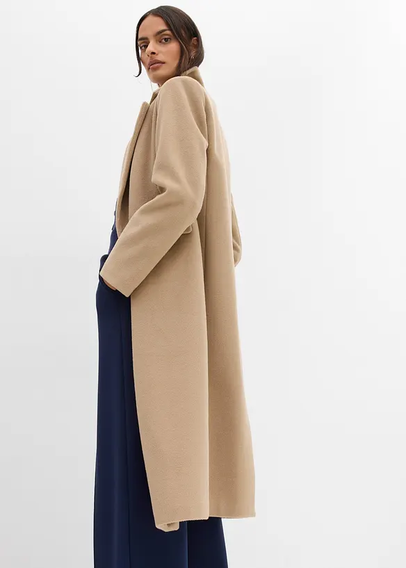 Cappotto doppiopetto in simil lana, bonprix