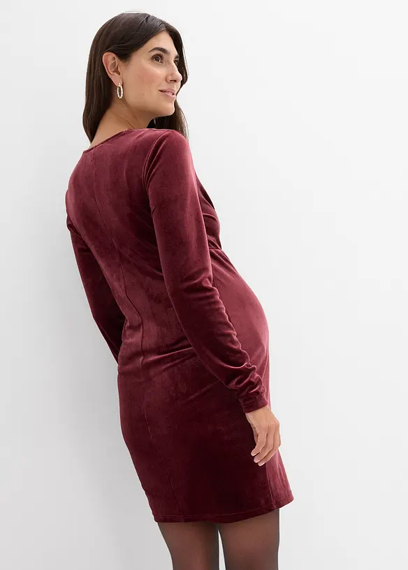 Abito prémaman / da allattamento in morbido velluto, bonprix