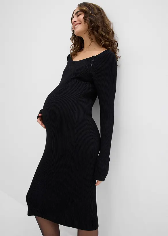 Abito prémaman / da allattamento in maglia, bonprix