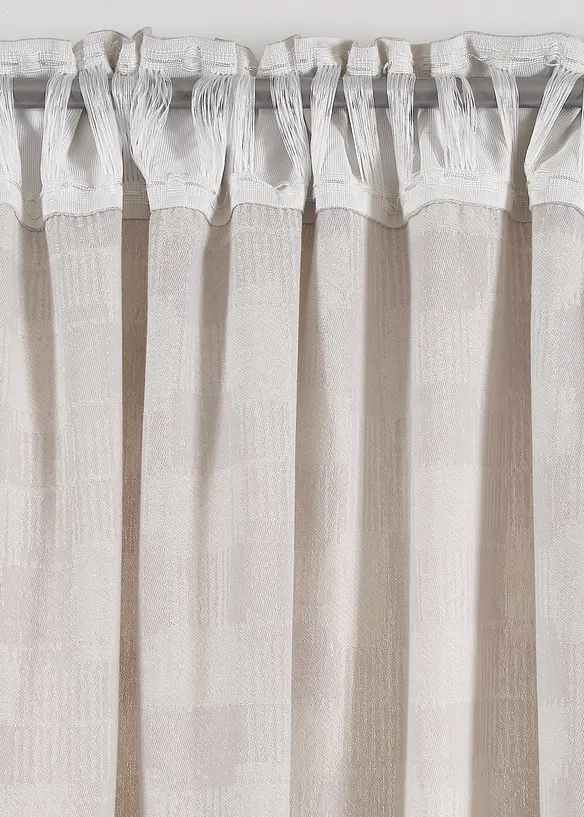 Tenda jacquard in cotone biologico (pacco da 1), bonprix