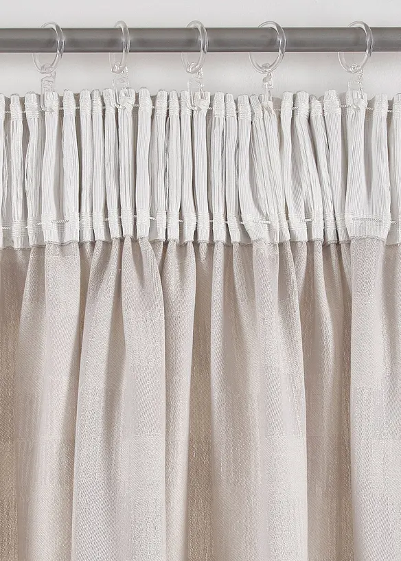 Tenda jacquard in cotone biologico (pacco da 1), bonprix