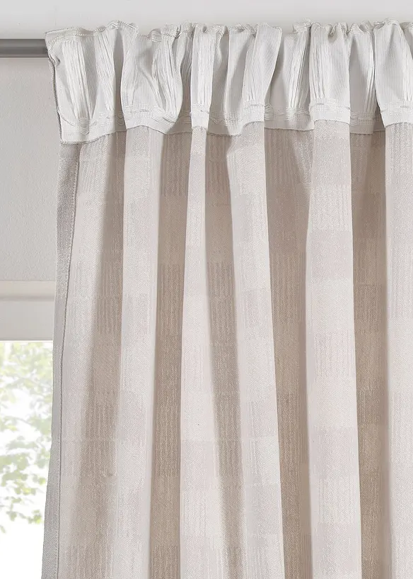 Tenda jacquard in cotone biologico (pacco da 1), bonprix