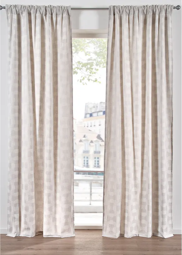 Tenda jacquard in cotone biologico (pacco da 1), bonprix