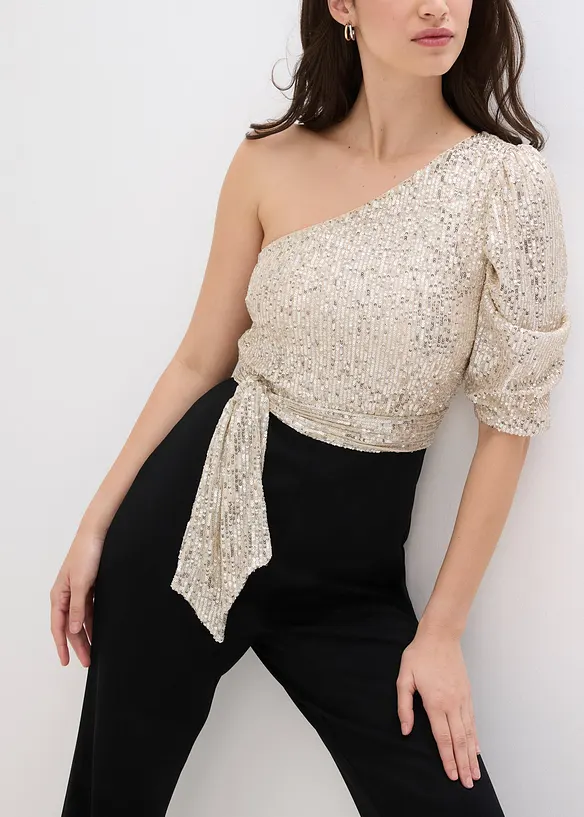 Tuta elegante con paillettes, bonprix
