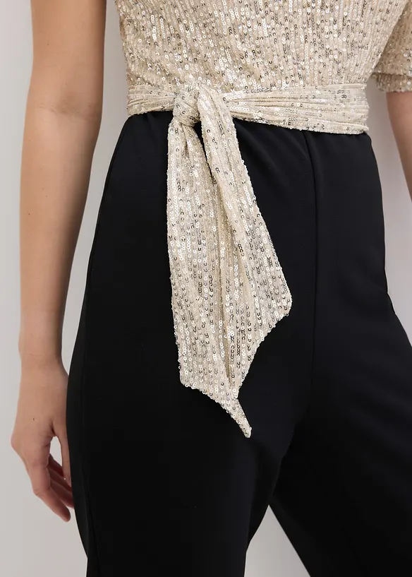 Tuta elegante con paillettes, bonprix