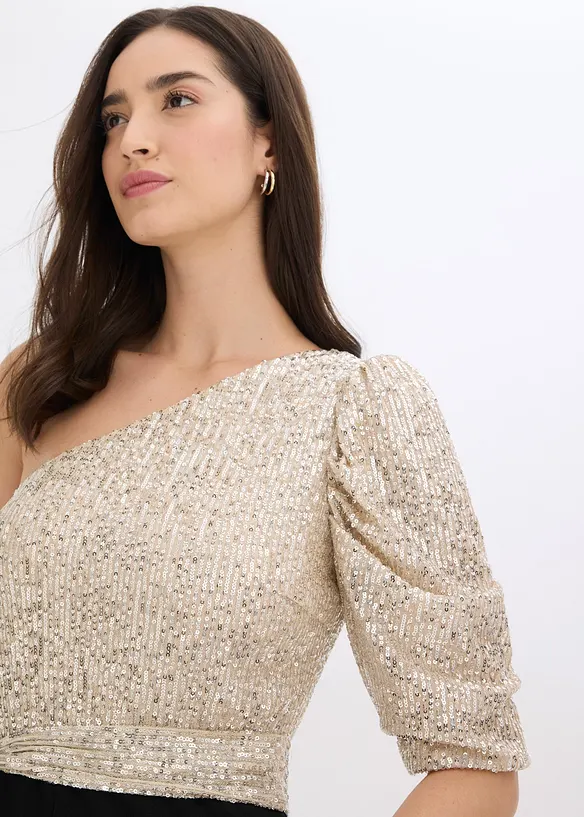 Tuta elegante con paillettes, bonprix