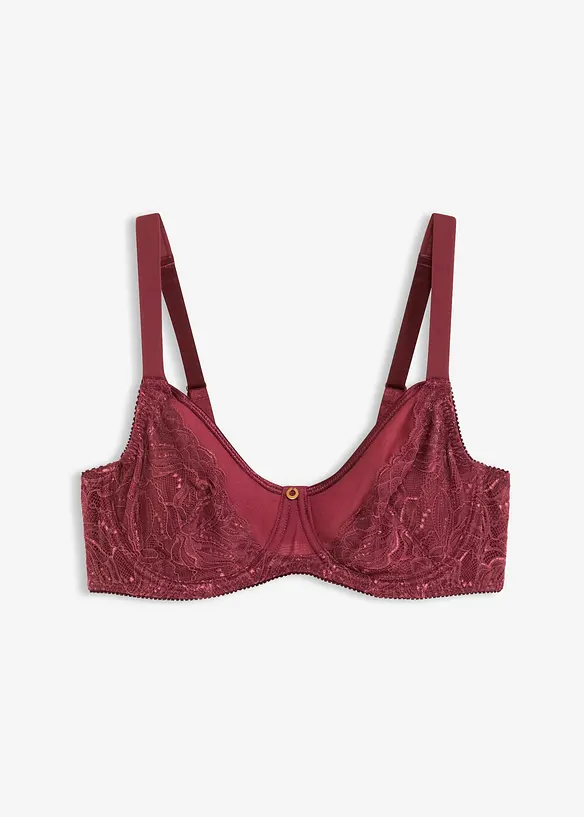 Reggiseno con ferretto e pizzo delicato, bonprix