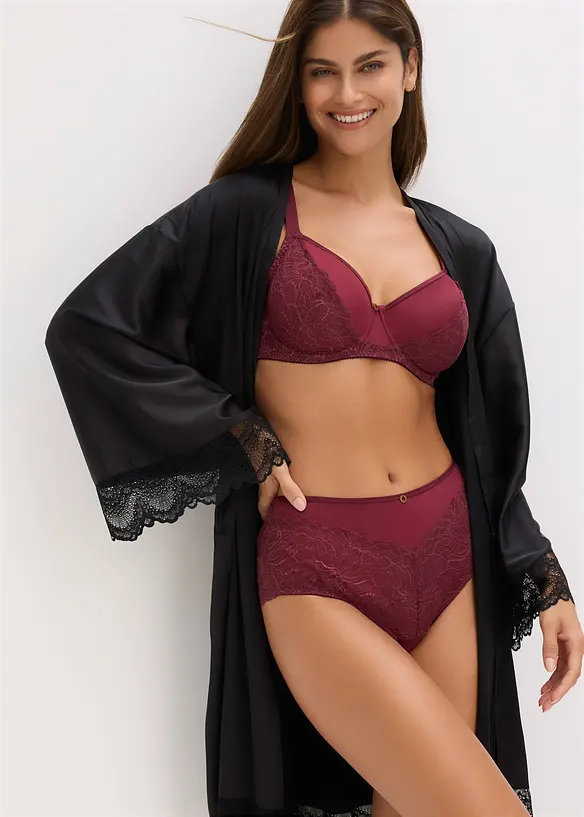 Reggiseno con ferretto e pizzo delicato, bonprix