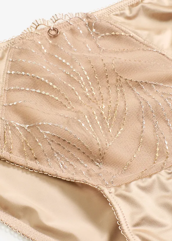 Slip con ricami glitterati, bonprix