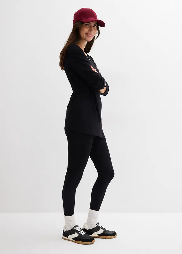 Maglia incrociata e leggings pr&eacute;maman (set 2 pezzi), bonprix
