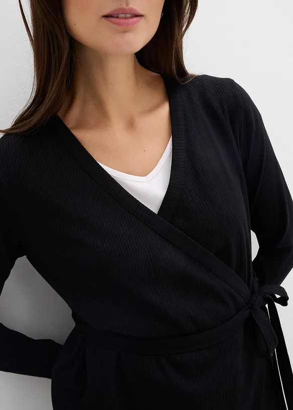 Maglia incrociata e leggings pr&eacute;maman (set 2 pezzi), bonprix