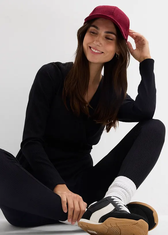 Maglia incrociata e leggings pr&eacute;maman (set 2 pezzi), bonprix