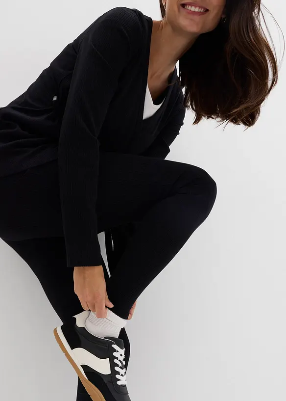 Maglia incrociata e leggings pr&eacute;maman (set 2 pezzi), bonprix