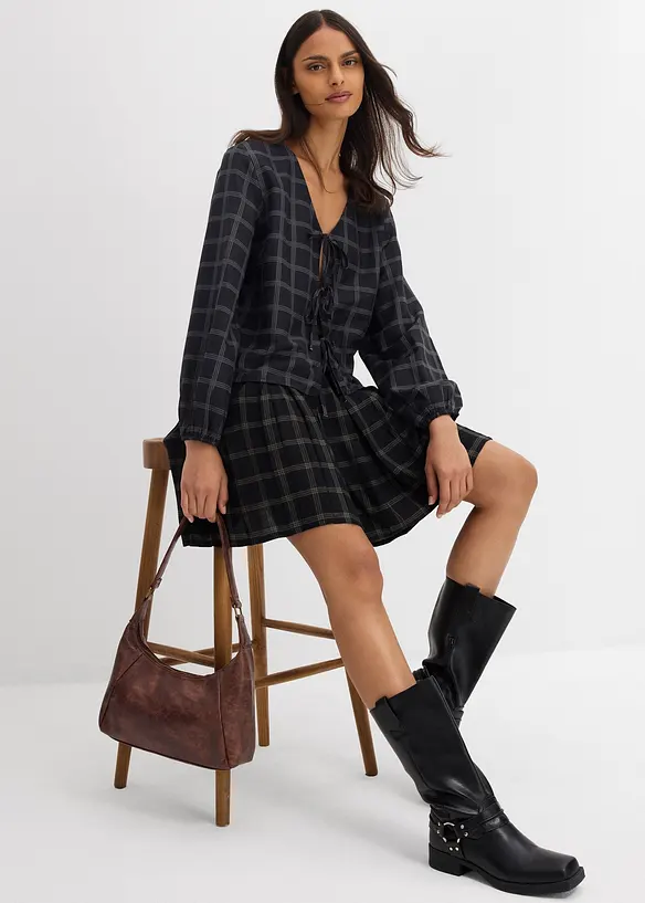 Blusa oversize in morbida viscosa, bonprix