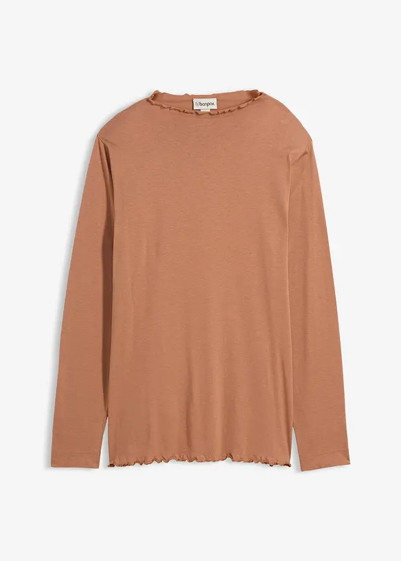 Maglia a maniche lunghe in misto cotone, bonprix