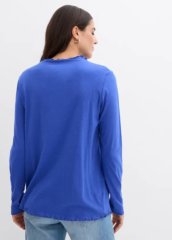 Maglia a maniche lunghe in misto cotone, bonprix