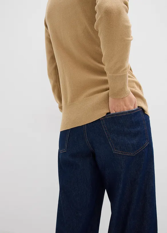 Maglione a collo alto in filato fine, bonprix